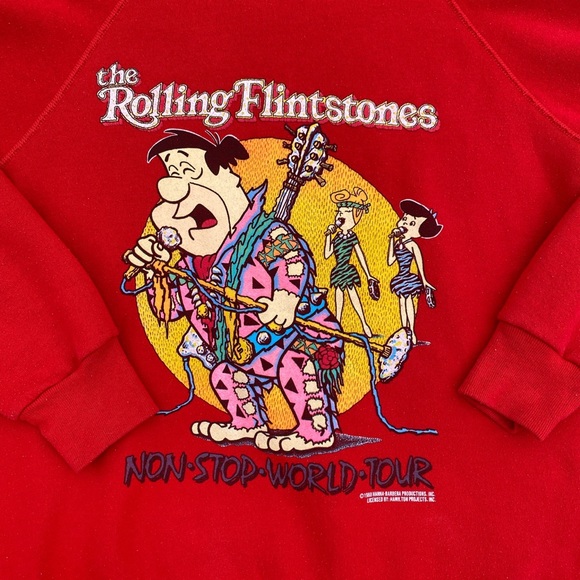Vintage 1988 Rolling Flintstones World Tour Crew